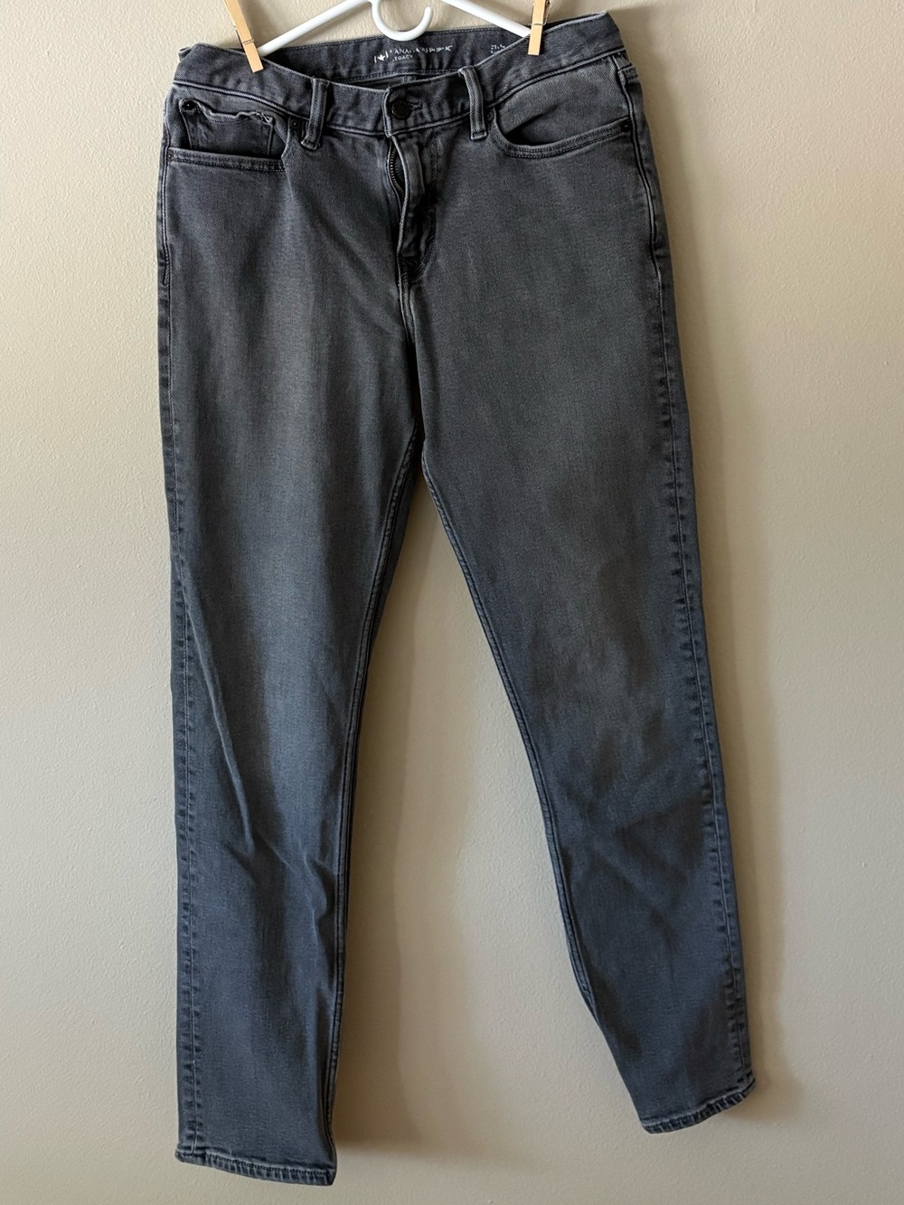 Banana Republic Men's Slim Legacy Jeans in Charcoal Gray